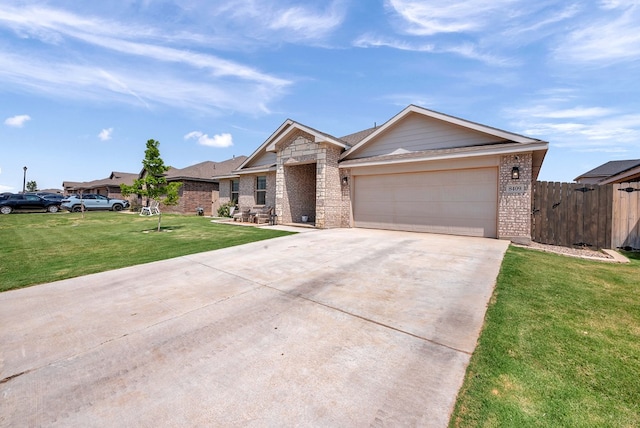 8409 E County Rd 115, Midland, TX 79706 - ranch-style home with brick siding, driveway, and a garage