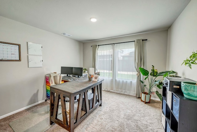 8409 E County Rd 115, Midland, TX 79706 - carpeted home office featuring baseboards