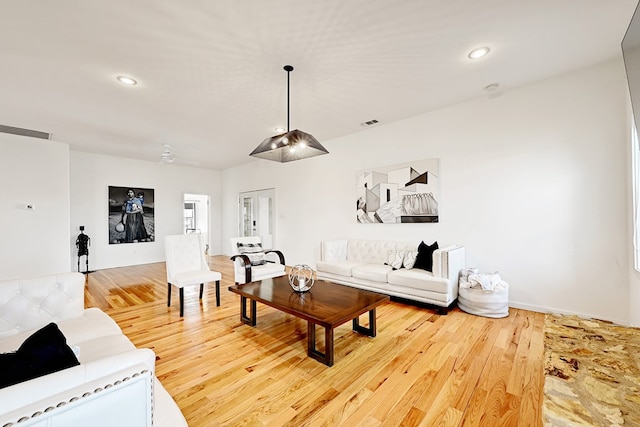 1007 E Texas St, Marfa, TX 79843 - living room with wood finished floors and recessed lighting