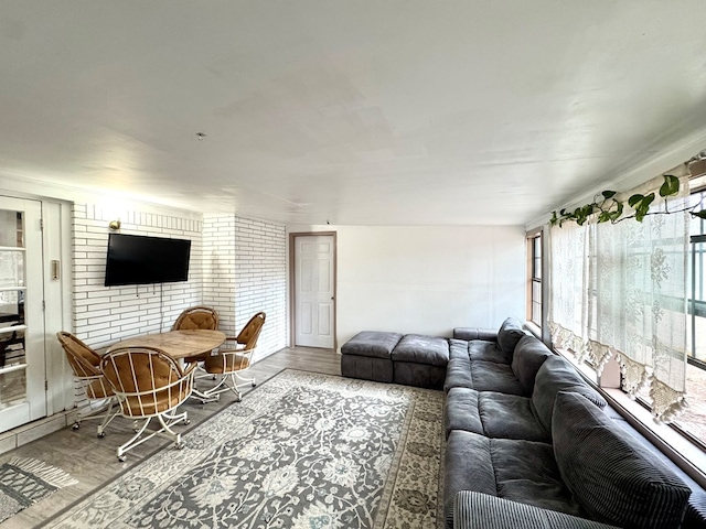 503 E Hendryx Ave, Alpine, TX 79830 - living area with wood finished floors