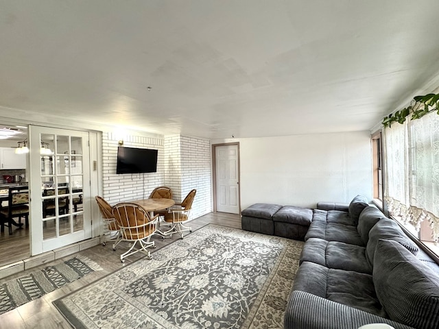 503 E Hendryx Ave, Alpine, TX 79830 - living area with wood finished floors