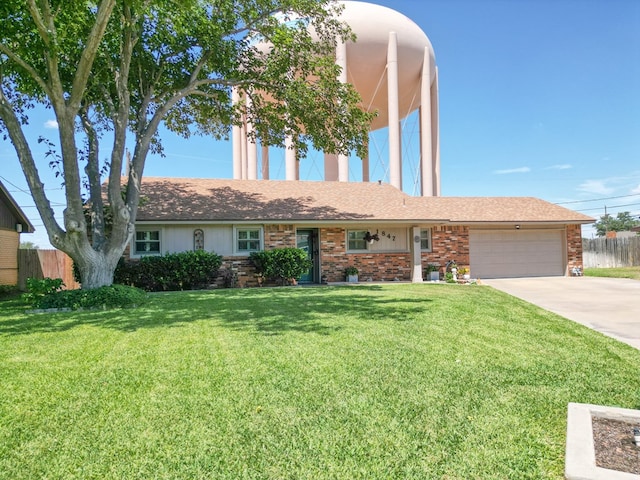 1847 Cody Pl, Odessa, TX 79762 - ranch-style house with an attached garage, concrete driveway, and brick siding