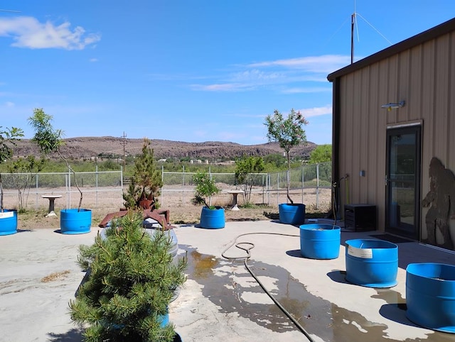 735 S Front St, Fort Davis, TX 79734 - view of patio featuring a mountain view