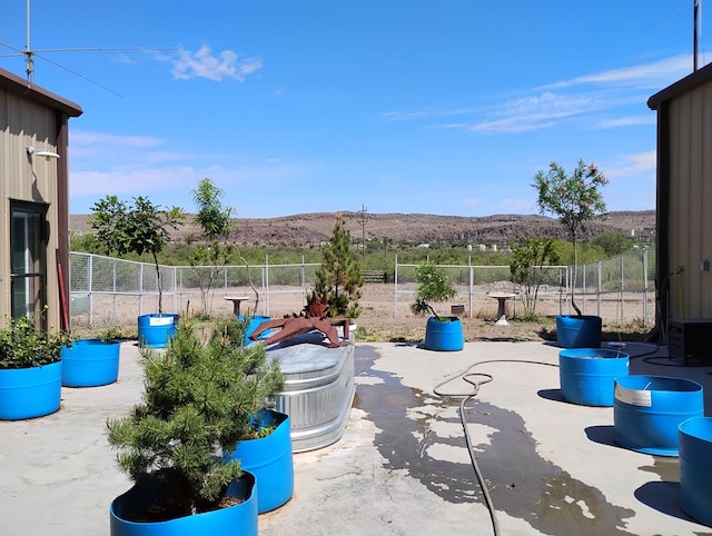 735 S Front St, Fort Davis, TX 79734 - view of patio featuring a mountain view