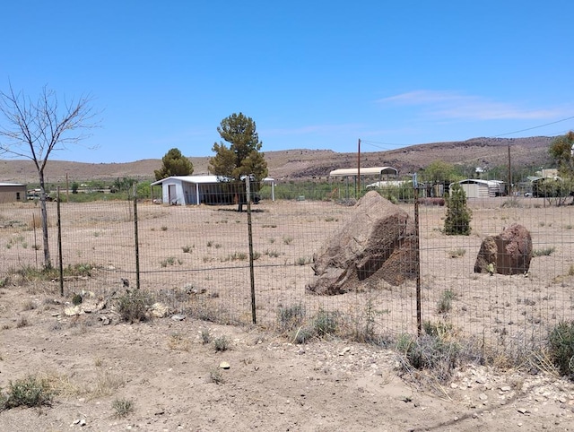 735 S Front St, Fort Davis, TX 79734 - view of yard with a view of countryside and a mountain view