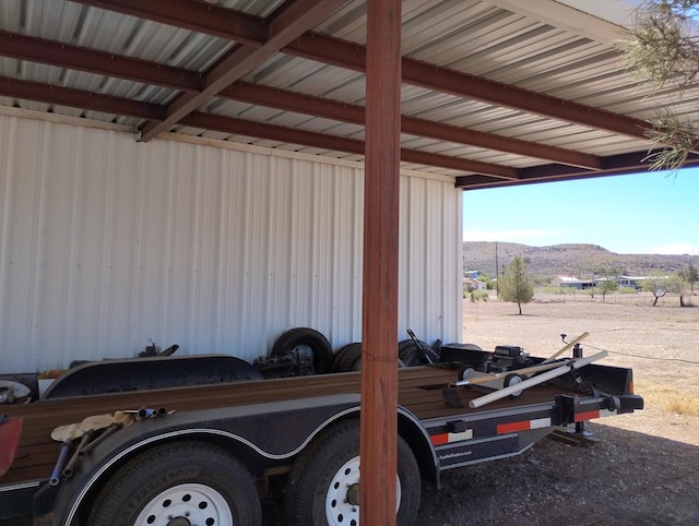 735 S Front St, Fort Davis, TX 79734 - garage featuring a mountain view