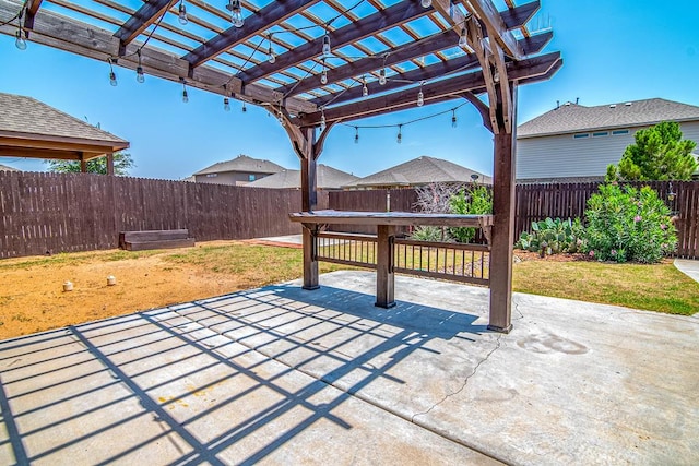 1506 San Miguel Ct, Midland, TX 79705 - view of patio featuring a pergola