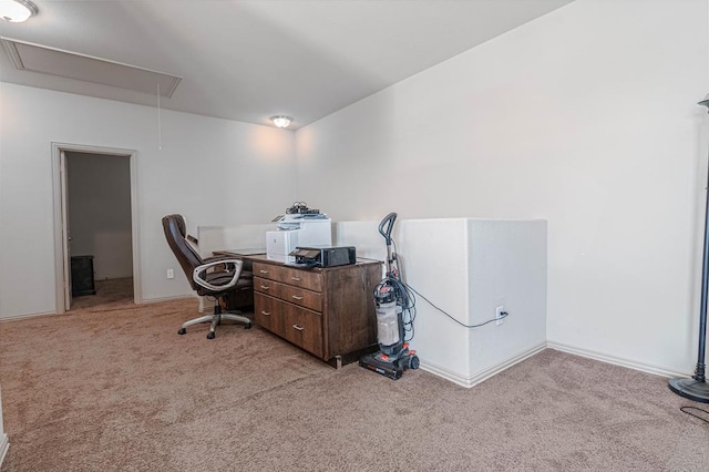 1506 San Miguel Ct, Midland, TX 79705 - carpeted office space with attic access and baseboards