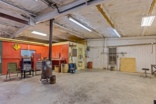 9408 Cromwell Ter, Odessa, TX 79764 - miscellaneous room with concrete floors and a garage