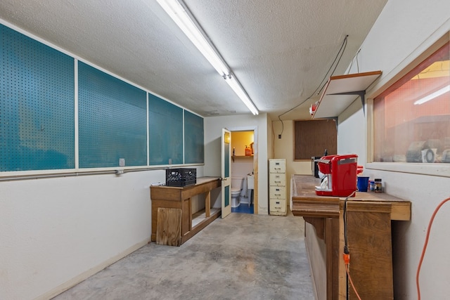 9408 Cromwell Ter, Odessa, TX 79764 - below grade area with a textured ceiling