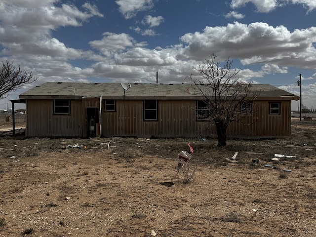 view of rear view of property