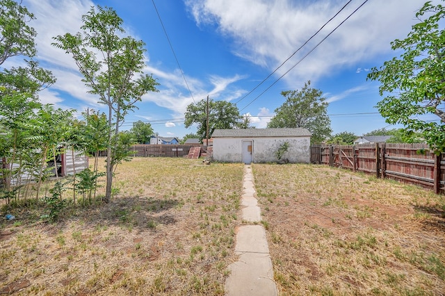 view of fenced backyard