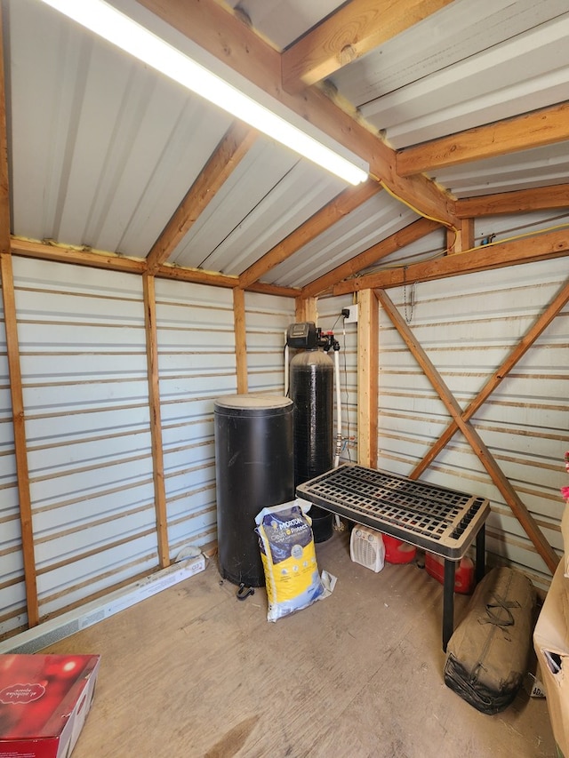 view of storage room