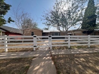 view of gate featuring fence private yard