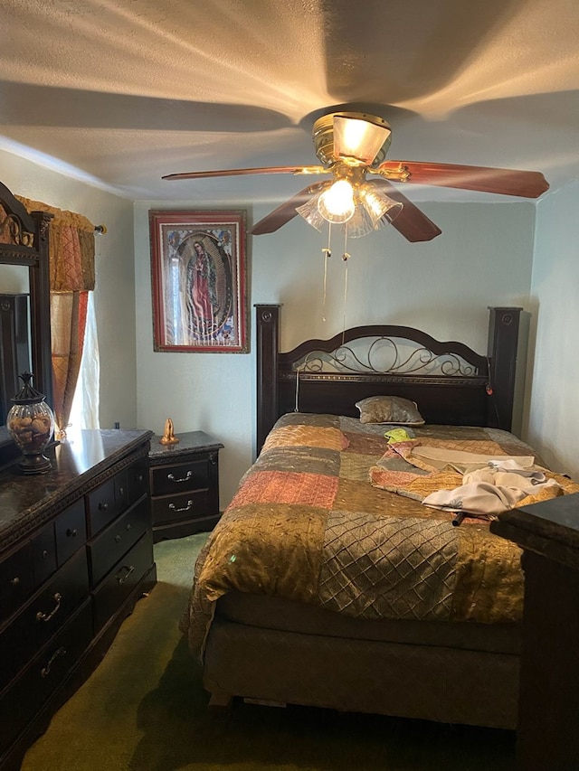 418 S Lee Ave, Odessa, TX 79761 - carpeted bedroom featuring ceiling fan