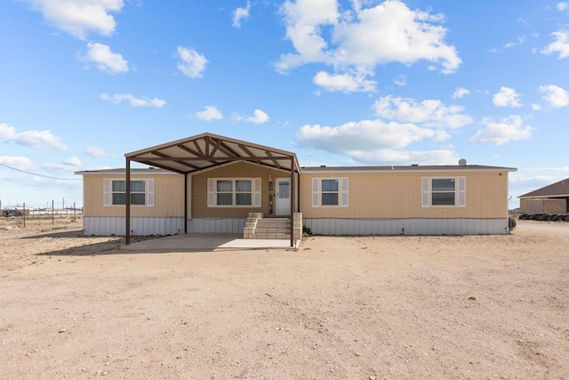 view of manufactured / mobile home