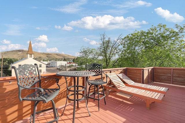 401 E Sul Ross Ave, Alpine, TX 79830 - deck with a mountain view