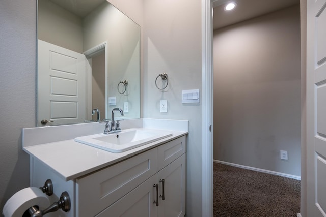 6205 Globe Life Ct, Odessa, TX 79762 - bathroom with vanity and recessed lighting