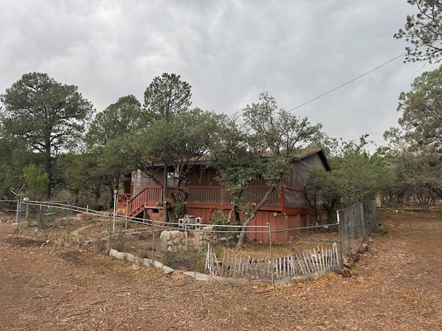 101 Stage Coach Pass, Fort Davis, TX 79734 - rear view of property with stairway
