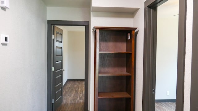 4603 N Tom Green Ave, Odessa, TX 79762 - walk in closet featuring dark wood-style floors