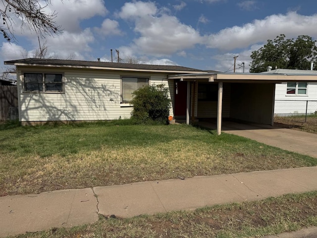 3703 N Jackson Ave, Odessa, TX 79762 - view of property exterior with driveway and a carport