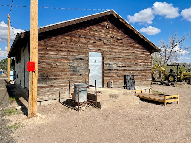 view of outbuilding