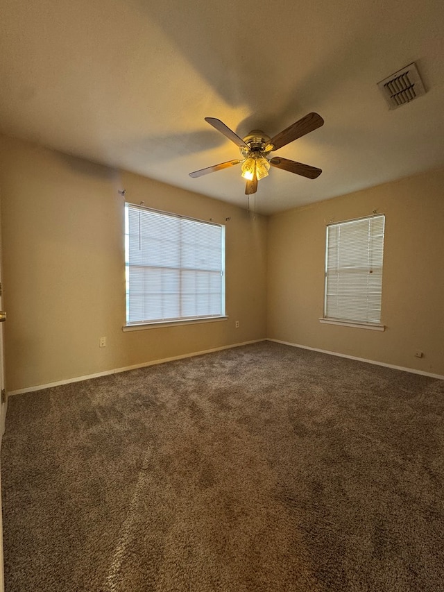 3811 Henderson Ave, Odessa, TX 79762 - empty room with carpet and ceiling fan