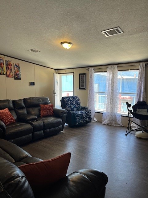 1319 S Broughton Ave, Odessa, TX 79761 - living room with a textured ceiling
