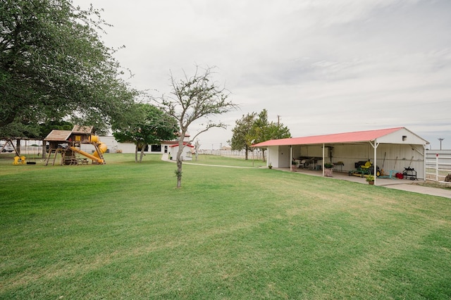 3708 N Moss Ave, Odessa, TX 79764 - view of yard with a playground and a patio