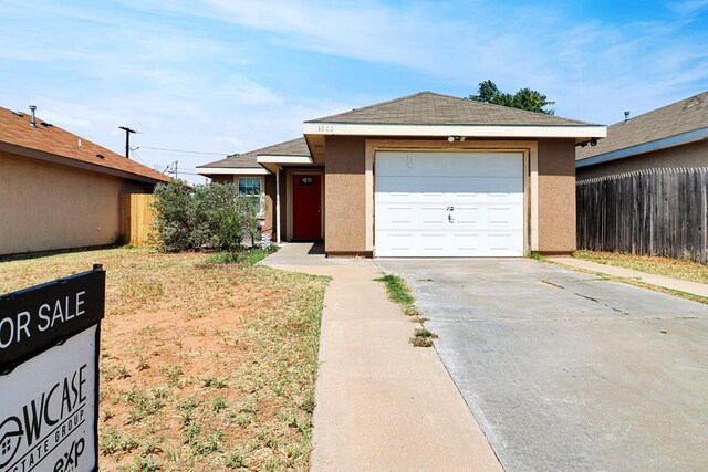1206 Alameda Ave, Odessa, TX 79763 - ranch-style house featuring stucco siding and concrete driveway