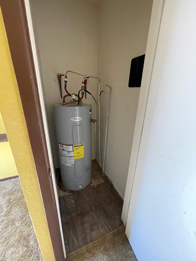 utilities featuring electric water heater