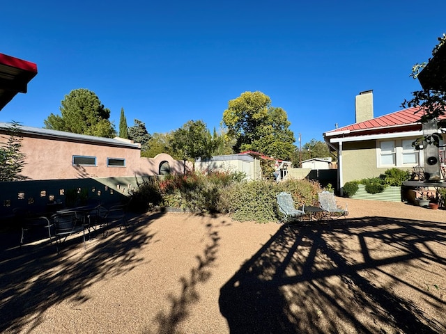 view of yard with a patio area