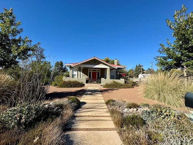 view of front of house featuring a porch