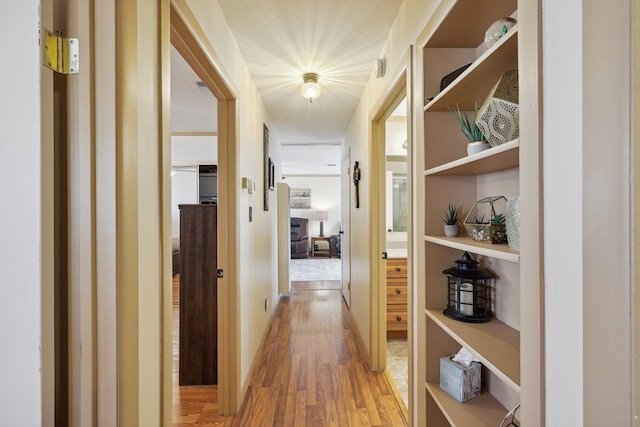 203 NE 8th St, Marathon, TX 79842 - hall with light wood-style floors