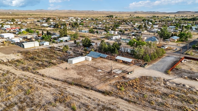 203 NE 8th St, Marathon, TX 79842 - aerial view of residential area featuring mountains