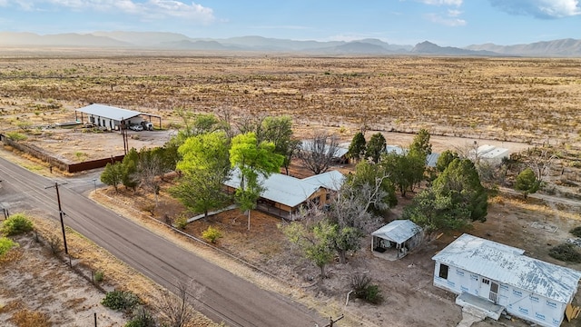 203 NE 8th St, Marathon, TX 79842 - view of rural area with a mountain backdrop and a desert landscape