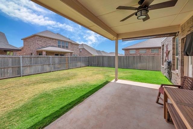 8430 E County Rd 114, Midland, TX 79706 - view of yard featuring a patio area and a ceiling fan