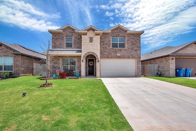 8430 E County Rd 114, Midland, TX 79706 - traditional home with brick siding, driveway, and an attached garage
