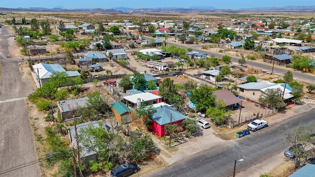 106 SE 4th St, Marathon, TX 79842 - aerial view of residential area featuring a mountainous background