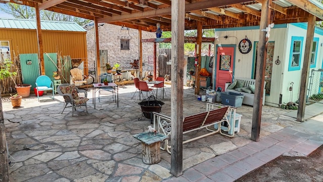 106 SE 4th St, Marathon, TX 79842 - view of patio / terrace