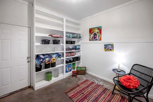 1600 W Kansas Ave, Midland, TX 79701 - living area with concrete flooring