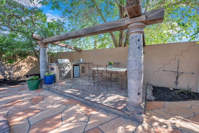 1600 W Kansas Ave, Midland, TX 79701 - view of patio / terrace with area for grilling and outdoor dining area