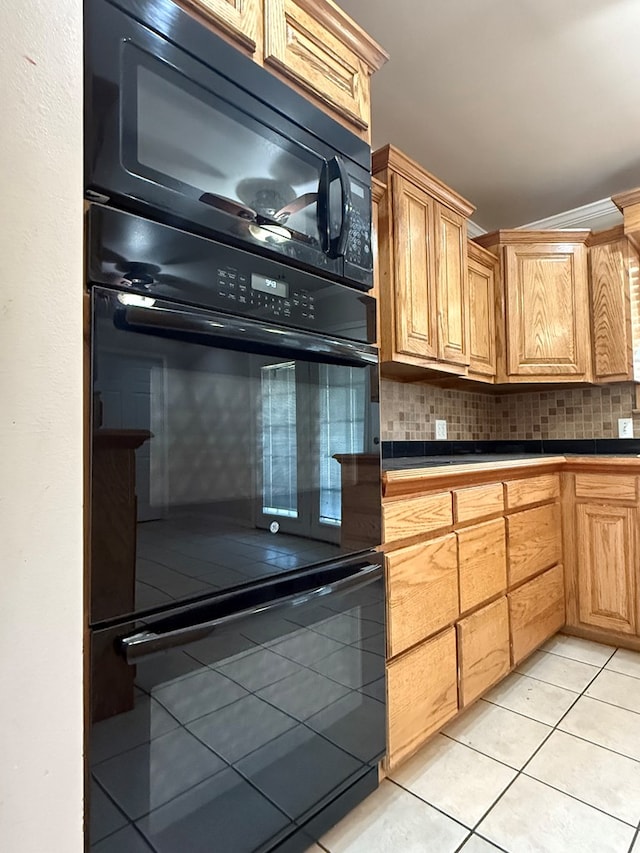 615 Placer Ave, Odessa, TX 79763 - kitchen featuring light tile patterned flooring and tasteful backsplash