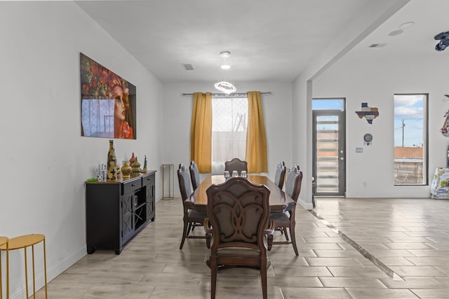 1758 N Fortune 500 Dr, Odessa, TX 79764 - dining space with baseboards and visible vents