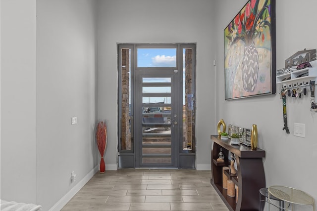 1758 N Fortune 500 Dr, Odessa, TX 79764 - foyer entrance with baseboards and wood finished floors