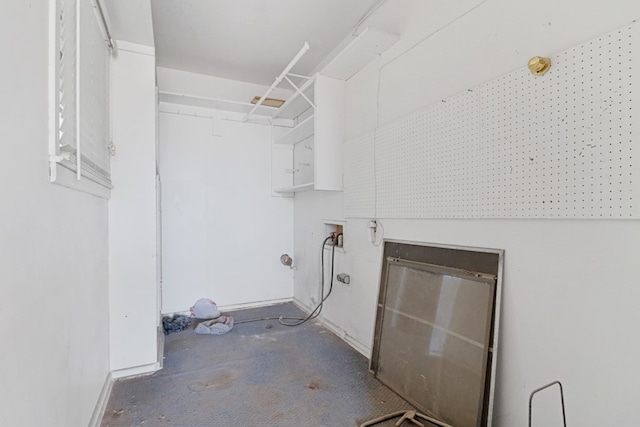 3633 Melody Ln, Odessa, TX 79762 - laundry area with baseboards and hookup for a washing machine