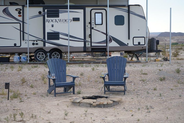 287 Fulcher Rd, Terlingua, TX 79852 - view of yard with a mountain view