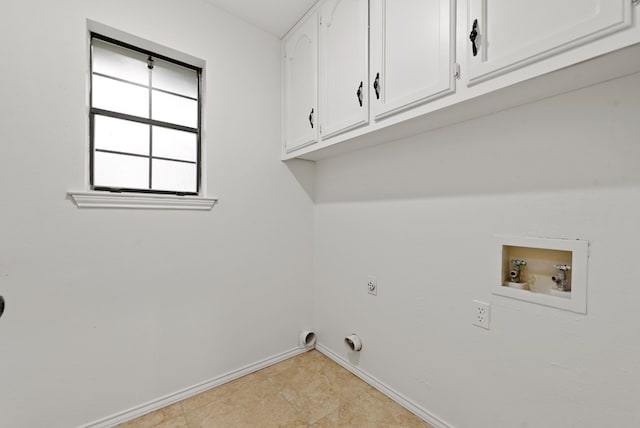 20 Sunnygrove Dr, Odessa, TX 79761 - laundry area with cabinet space, hookup for an electric dryer, and hookup for a washing machine