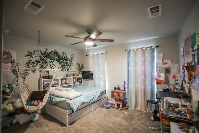1322 E 89th St, Odessa, TX 79765 - bedroom with carpet flooring and ceiling fan