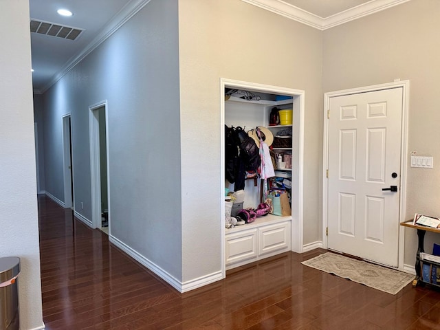 5 Muirfield Dr, Odessa, TX 79762 - entrance foyer featuring ornamental molding and wood finished floors